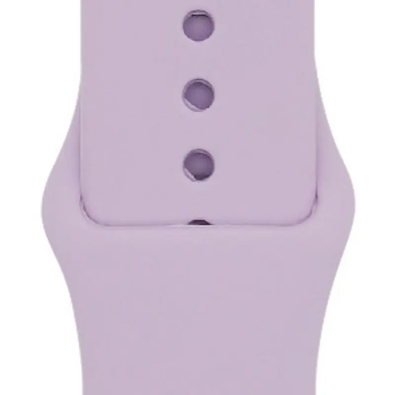 Compatible with Apple Classic Single Color Silicone Watch Band Loop iWatch Strap Apple Watch Sport Band Purple