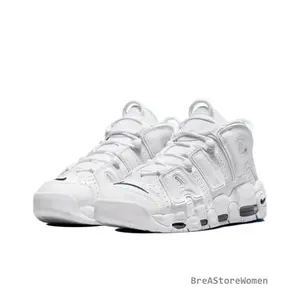 Air More Uptempo '96 WhiteMidnight Navy — Stylish, Comfortable, Trendy, Versatile, Non-Slip Casual Sports Sneakers