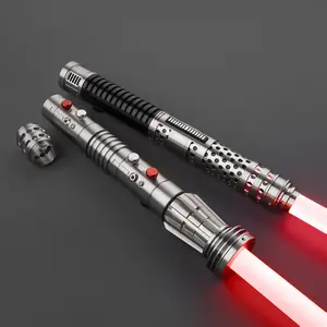 BJSABER Maul-Ventress-Style Double-Bladed Light Saber | XENOPIXEL Twin Blade Real Lightsaber | The Dual-Warrior Motion Control RGB Saber Rechargeable Color Changing Lightsaber Collection Toy, may 4th sales