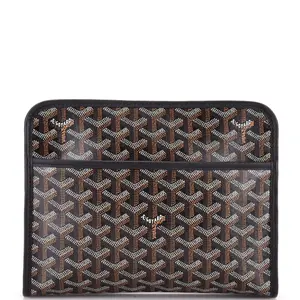 Pre-owned Goyard Canvas Coated Clutches & Wristlets Jouvence Toiletry Pouch Coated Canvas MM by Rebag