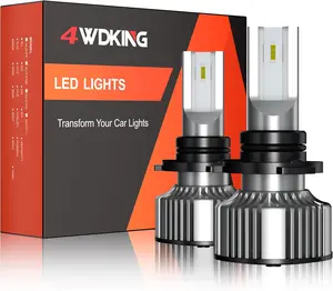 4WDKING -9005/9006/9012 Led fog lights Bulbs Replacement, Super Bright for Low Beam Fog Light, 12000 Lumens Plug and Play, 6500K Bright White Pack of 2