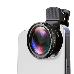 Universal Phone Lens 37mm 0.45x 49° UV Ultra-Wide Angle Macro 2-In-1, Professional Photography Accessories, Improve Image Quality