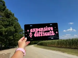 Expensive & Difficult License Plate