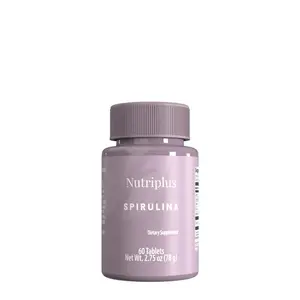Farmasi Nutriplus Spirulina Dietary Supplement Tablets - 60 Count, Genuine New, Iron-Infused for Healthcare & Fitness Support