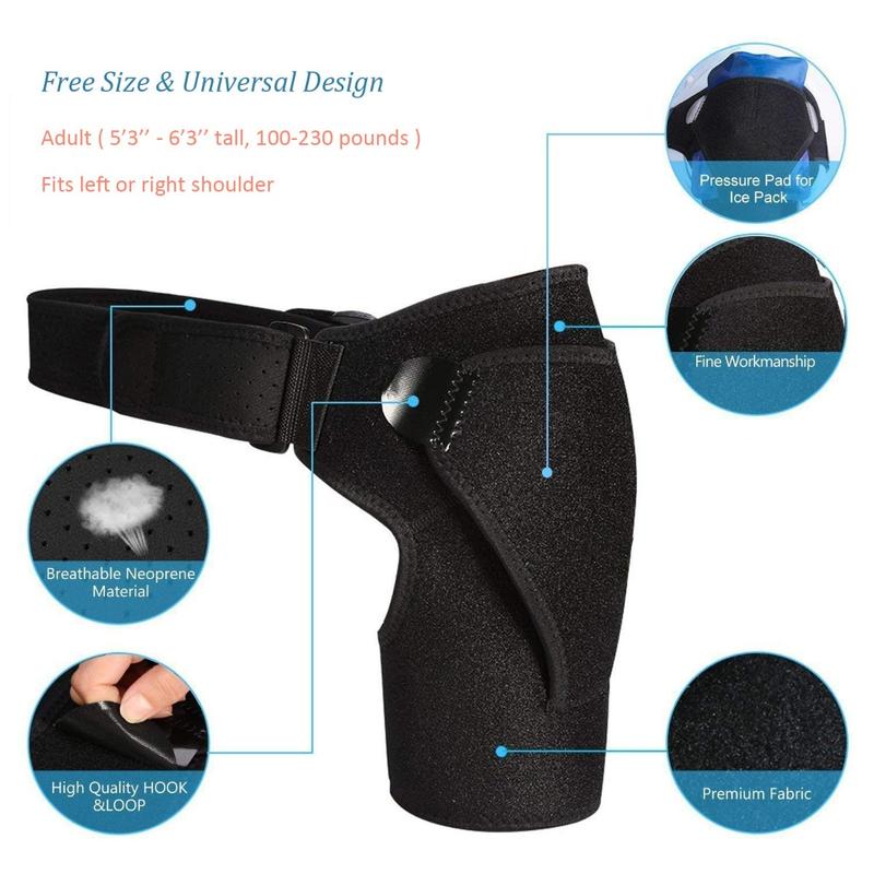 Rotator Cuff Support for Shoulder Pain Relief Shoulder Brace for Rotator Cuff Tear Injury Recovery Adjustable Stabilizer for Men and Women Arm Sling for Shoulder Support Post Surgery Stabilization