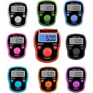 Electronic Finger Counter, Resettable Hand Tally, 5 Digit Number and LCD Electronic Digital Display, Handheld Clicker Counting (6)