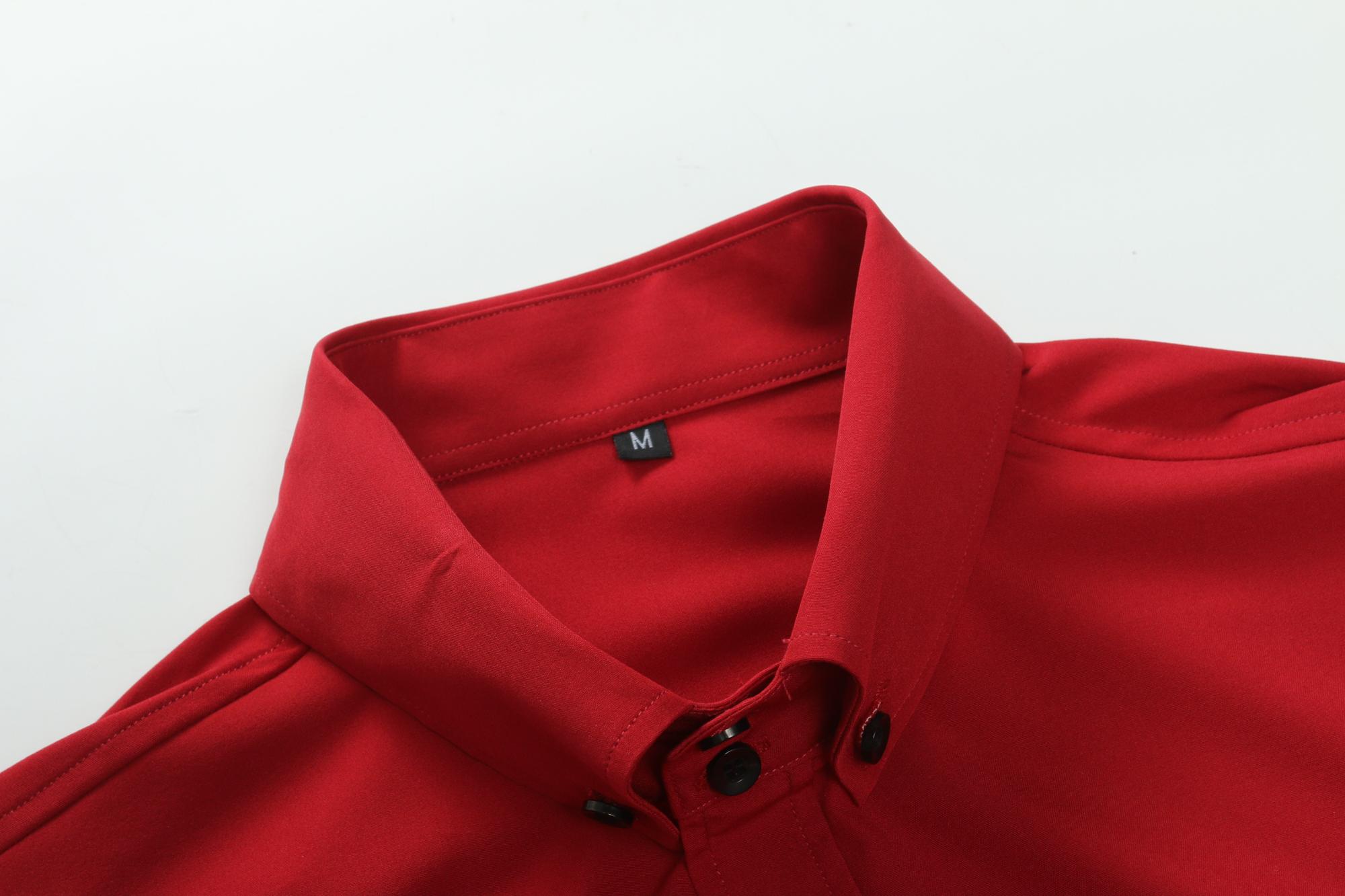 Four solid-color men’s long-sleeve shirts with a notched lapel collar, classic pointed lapel design that is sharp and well-structured, button placement that fits comfortably against the neck, Menswear Casual Top fathersdaygift Four solid-color men’s long-sleeve shirts with a notched lapel collar, classic pointed lapel design that is sharp and well-structured, button placement that fits comfortably against the neck, Menswear Casual Top fathersdaygift