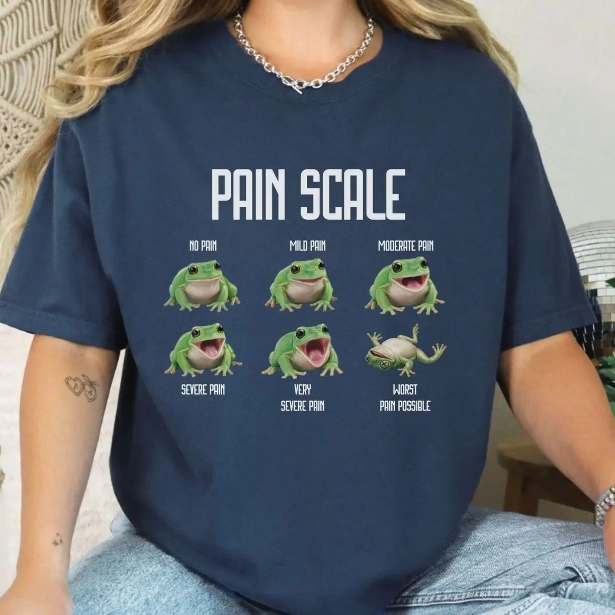 Funny Frog Nurse Shirt, Unhinged Pain Scale Tee, Nursing Practitioner RN LPN Graduate T-Shirt, Gift for ICU er Nurses Shirts K