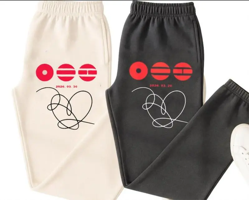 We Are Back 2026 Bangtan Sweatpants, BTSSSS K-Pop Graphic Joggers, Unisex Streetwear Pants, Unisex Sweatpants, Relaxed Fit Jogger Pants, Casual Street Fashion