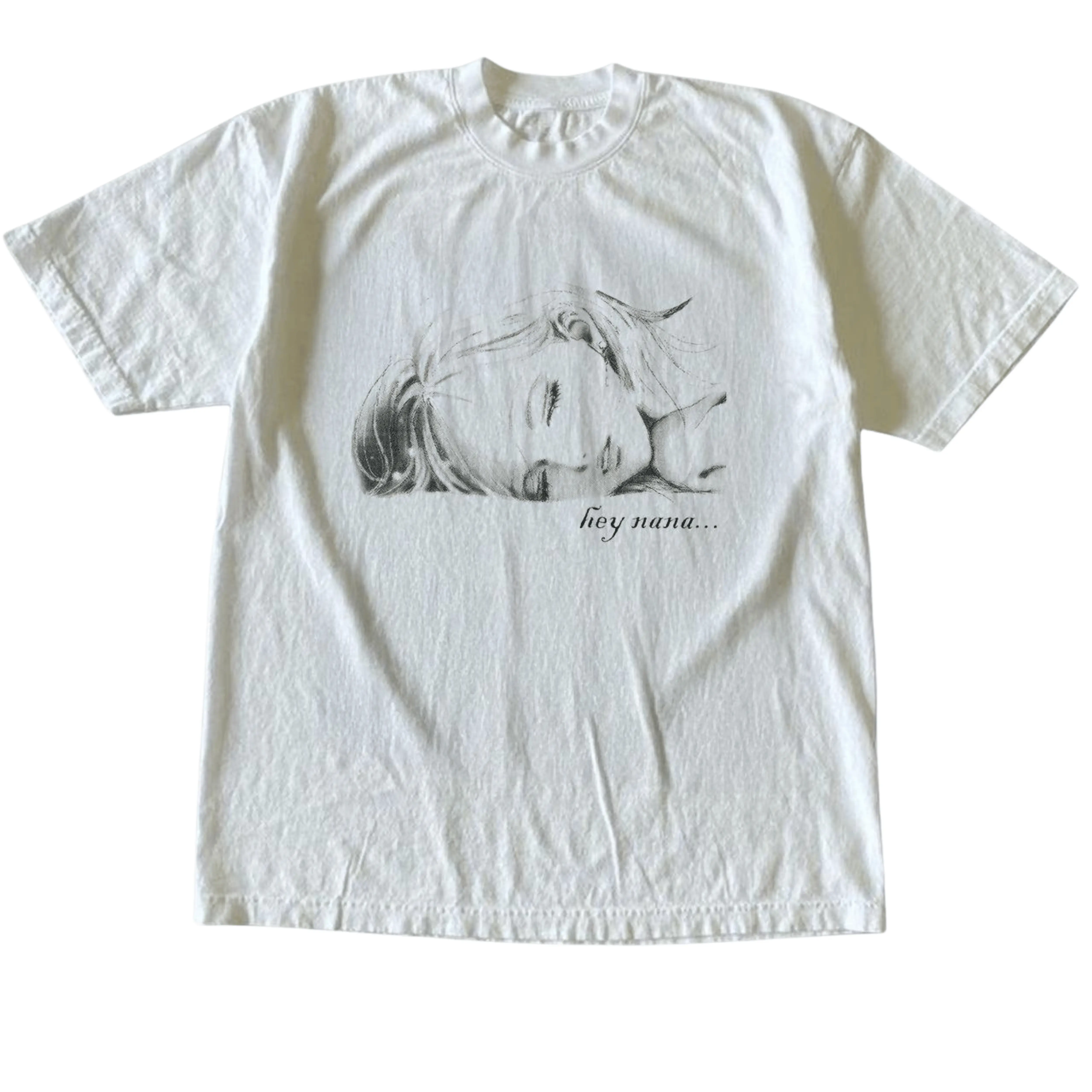 Gildan Men's and Women's T-Shirt, Vintage Style Nana Anime Graphic Tee, Unisex Casual Top, Japanese Manga Sketch Shirt, Hey Nana Y2K Otaku Clothing, Matching Couples Outfits, Unique Birthday Present, Premium Cotton, Streetwear Merch