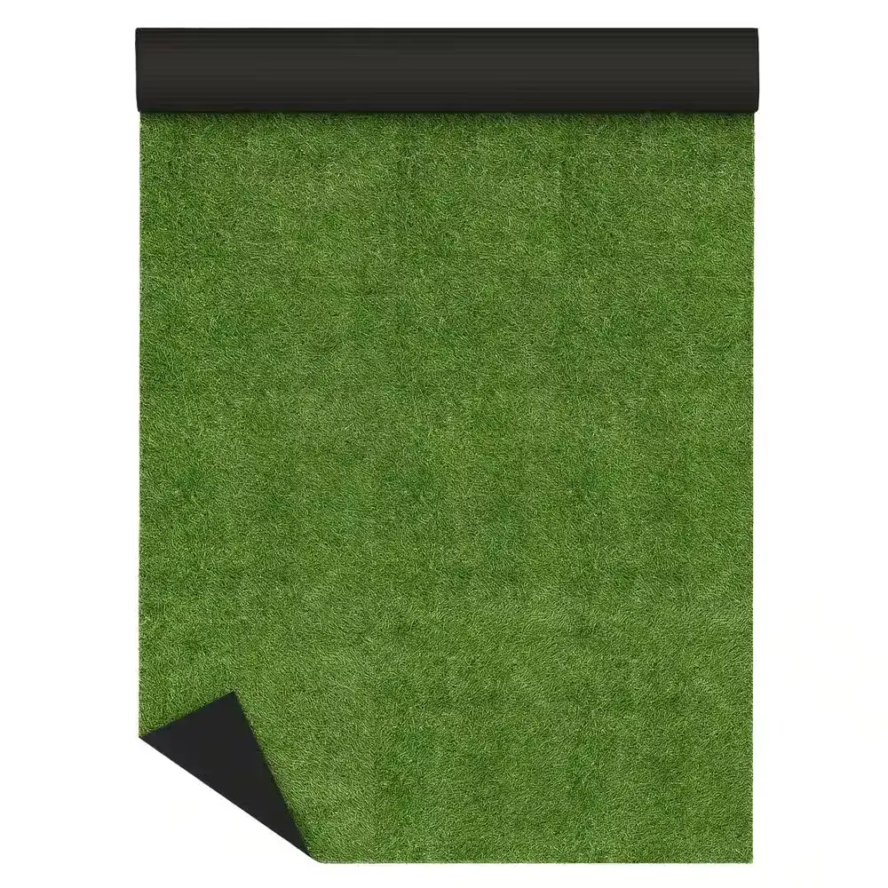 Artificial Grass Area Rug, 36x78 in Drainage-Backed Turf Mat, Indoor-Outdoor Green Household Textile