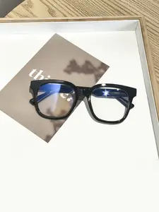 Women's Silver Color Square Frame Plain Glasses, Ultra-Light Plain Eyeglasses, Tiktok Bestseller Student Affordable Glasses, Unisex Non- Prescription