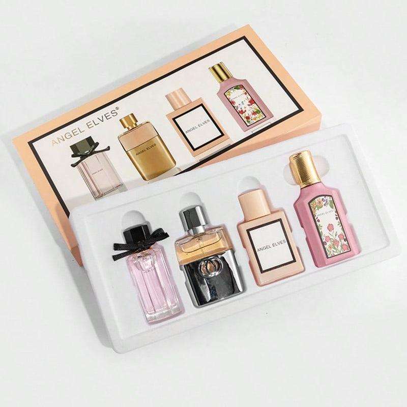 Angel Elves Perfume Set | Long-Lasting Floral 4 Bottles 120ML Collection | Fresh Perfume Spray Set for Women | Romantic & Elegant Fragrance | ok perfume | A floral fragrance collection perfume | women's perfume |mini perfumes
