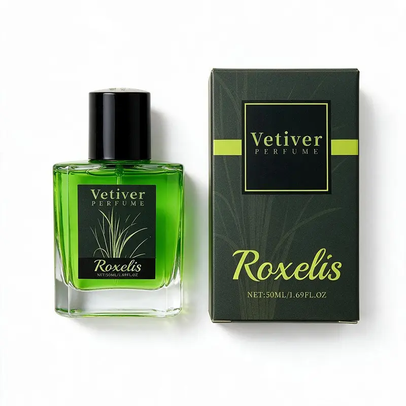 Long Lasting Vetiver Perfume for Men - Fresh Citrus & Woody Scent with Lemon and Cedar, Natural Aromatic Cologne for Daily Wear