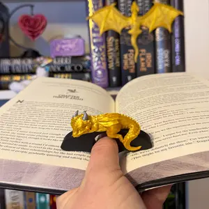 Sleeping Baby Dragon Book Page Holder | Fourth Wing Inspired | Andarna
