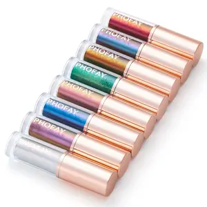 PHOFAY Liquid Glitter Eyeliner Set - 8pcs Long-Lasting Waterproof Makeup Eye Liner with Brush for Bold or Thin Lines 2.0 ML Each Cosmetic