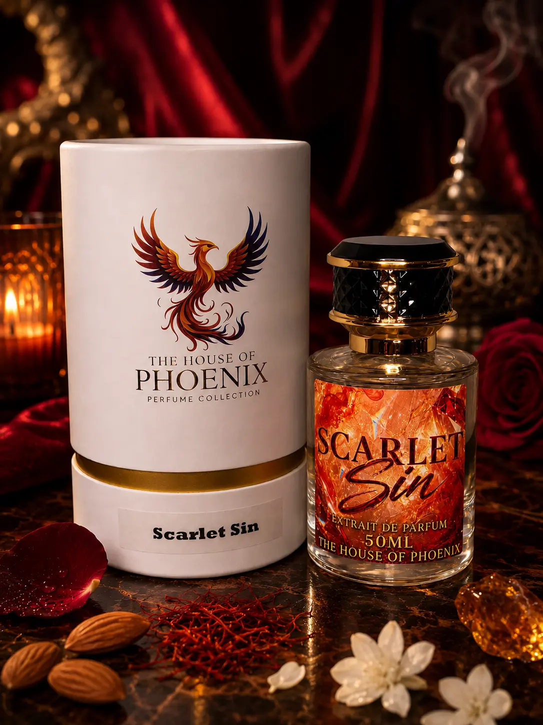 Scarlet Sin Extrait De Parfum Unisex 50ML Spray by The House of Phoenix