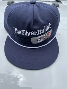 the silver bullet navy embroidered hat