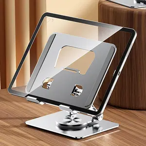Desktop Tablet Stand, Sturdy Stand, 360° Rotatable Tablet Holder, Multi-angle Adjustable Tablet Mount for Home Office, Universal Tablet & Phone Accessories