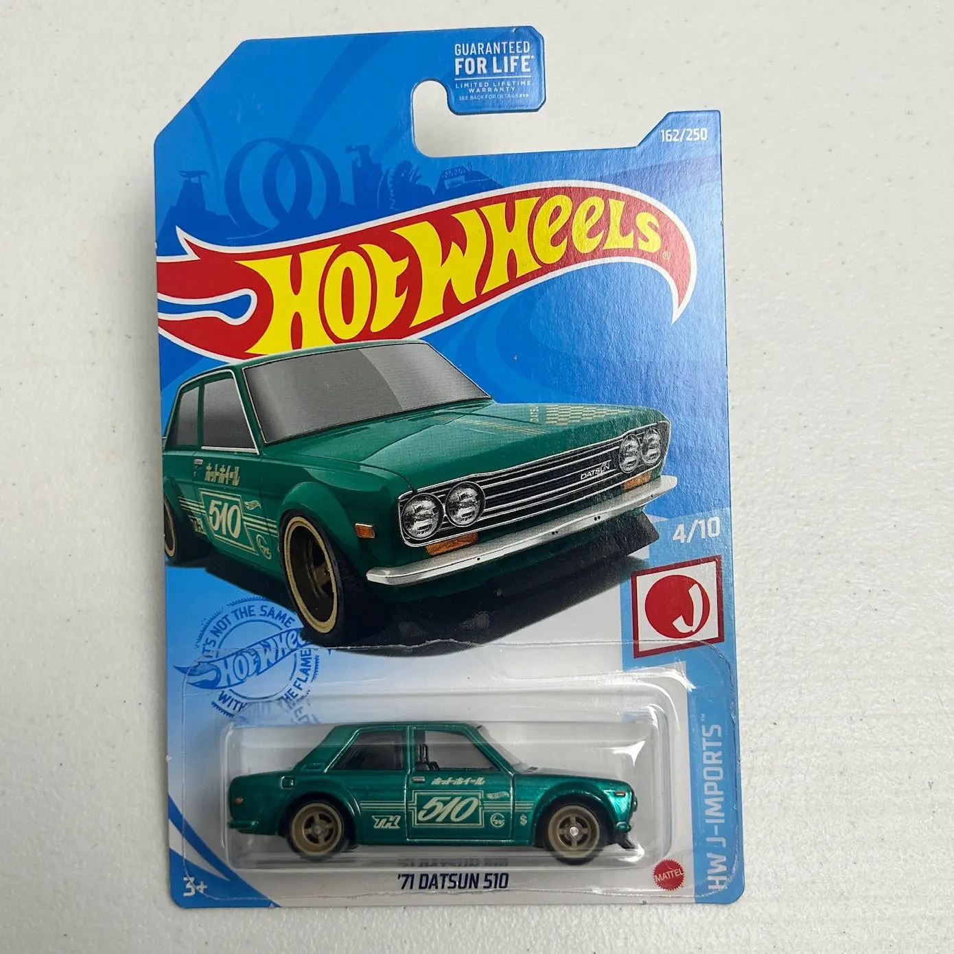 Hot Wheels 1:64 '71 Datsun 510 (Green) Super Treasure Hunt