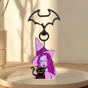Purple Witch  Keychain