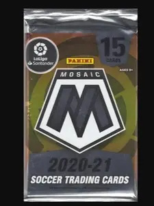 1 (ONE PACK) - 2020/21 Panini Mosaic La Liga Soccer Hobby