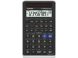 Casio Scientific Calculator 10-2 Digit 63/100"Wx2-9/10"Lx5"H BK FX260SOLARII