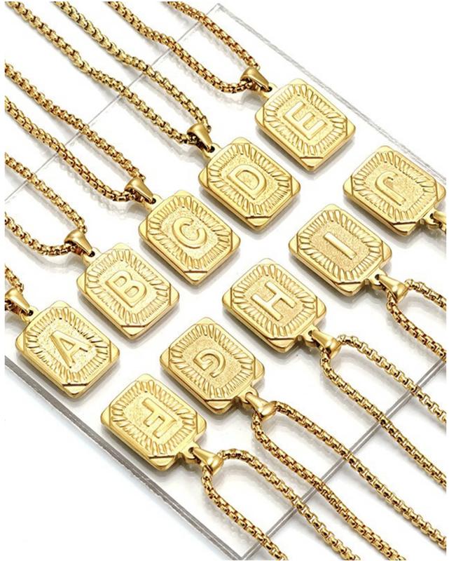 Trendsmax Initial A-Z Letter Pendant Necklace