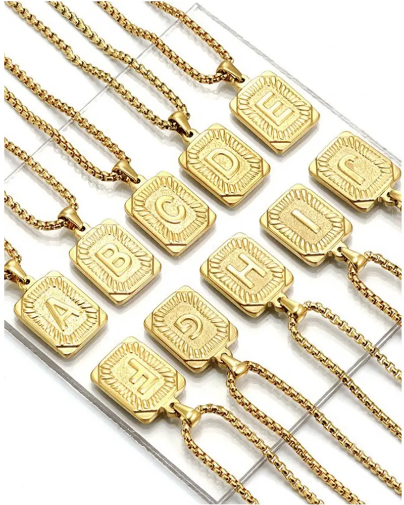 Trendsmax Initial A-Z Letter Pendant Necklace