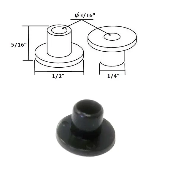 Gordon Glass® Shower Door Nylon Bushing for Framed Pivot Shower Doors