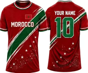 [Custom Name & Number] Custom Country Soccer Jersey Men Women, Personalized Name Number Football Shirt, Country Flag Shirt Fan