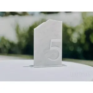 3D Marble Stone Table Numbers