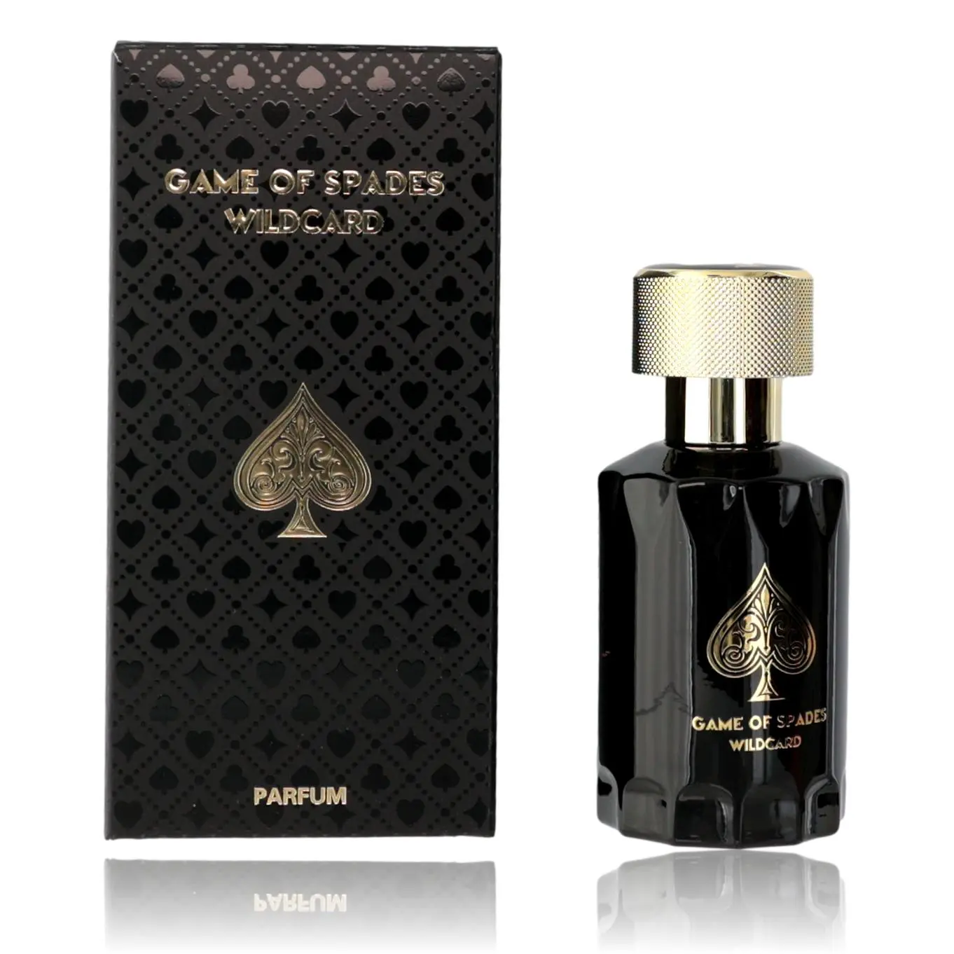 Game of Spades Wildcard by Jo Milano, 1 oz Parfum Spray for Unisex, Cedar, Jasmine, Musk, Woody & Earthy, Bottle, Unisex Fragrances, 1Oz, Single Bottle, Modern Unisex Fragrance