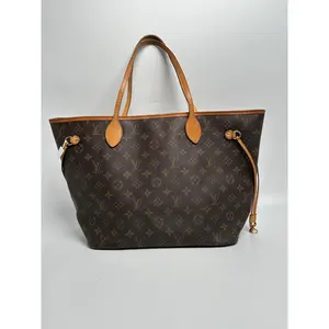 Pre-owned Louis Vuitton Canvas Tote Bags Monogram Neverfull MM Tote Bag Shoulder Handbag JA819LV