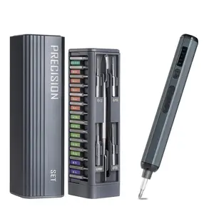 3.7V Mini Electric Screwdriver Set, 52-in-1 Bits Electric Screwdriver with Magnetic Storage, Hex Handle Precision Repairs Tool Set, Tool Kit