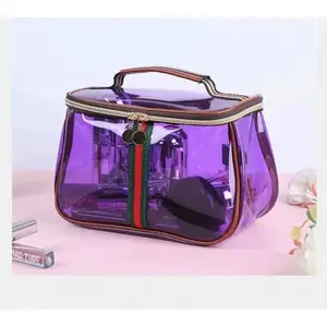 New Retro Vintage Vanity Bag, Ladies Large Capacity Makeup Organizer, Makeup Bags Large Capacity Waterproof Transparent Toiletry Bag