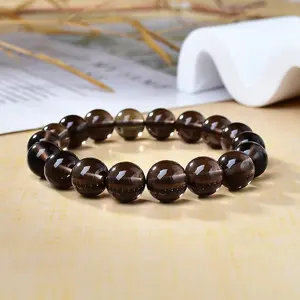 Smoky Quartz Bracelet, Grounding & Protection Crystal