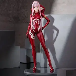 Anime Toy Figure, Darling in the Franxx Zero Two, Uniform & Pilot Red Suit, PC Case Decor Model, Boxed Ornament