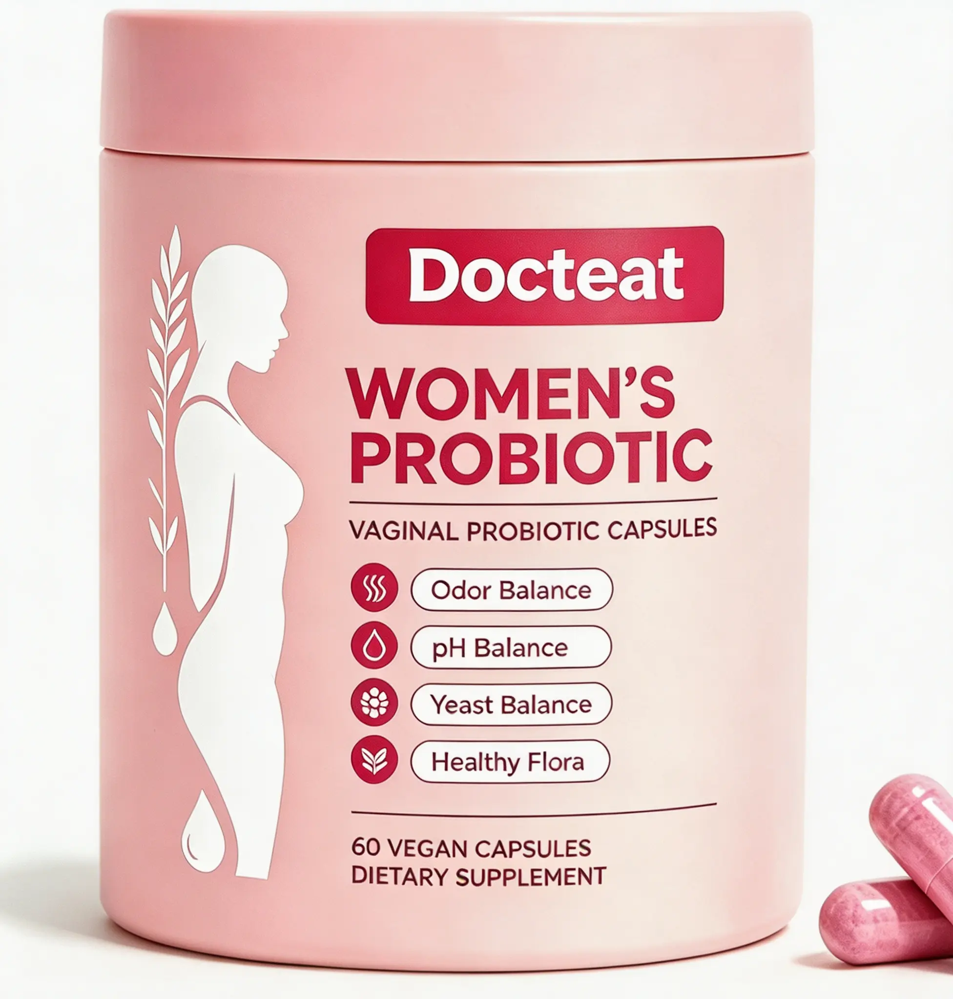 Pink Women’s Probiotic Capsules, 60 Count