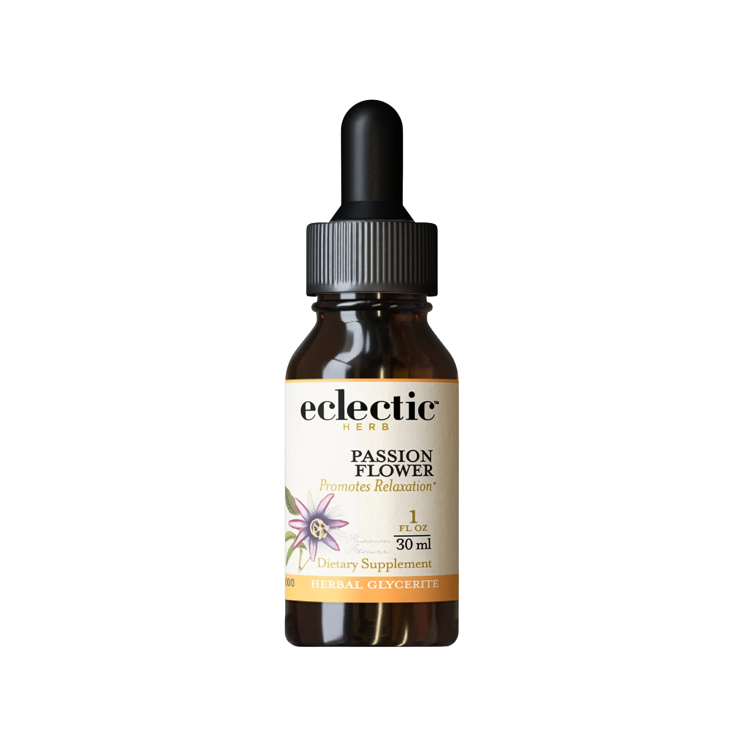 Eclectic Herb - Organic Passion Flower Glycerite | Nervous System Support | Liquid Herbal Supplement | Concentrated, Alcohol-Free, Vegan, Non-GMO