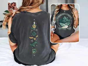 Forbidden Forest Shirt Potterhead Shirts Potterhead Gift Wizard School Shirt HP Fan Gift Magical Shirt Magic Wizardry Wand Potterhead Merch Top Womenswear