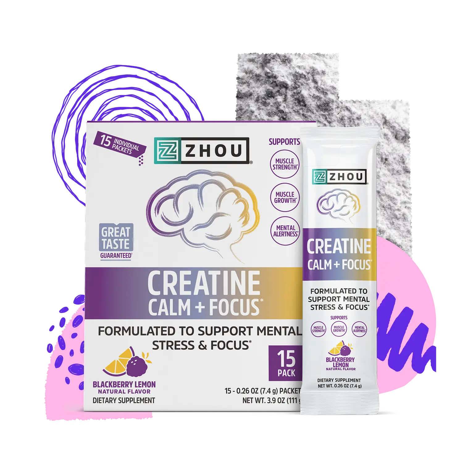 Creatine Calm + Focus Stick Packs