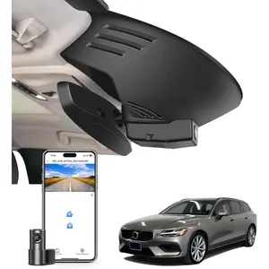 Front 4K & Rear 1080P Dash Cam Custom for Volvo S60 V60 T5 T6 T8 B5 2019 2020 2021 2022 (Model A), Integrated OEM Look, UHD 2160P Video,WiFi & App,Easy to Install,128GB Card dash cam loop