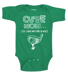Cute Now... 'Til I Beat Dad's Butt in Golf Baby Infant Funny Bodysuit Gift for Golfers