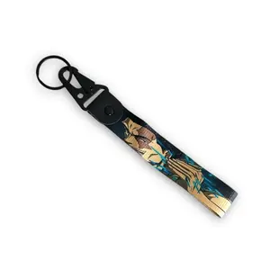 Anime wrist lanyard keychain