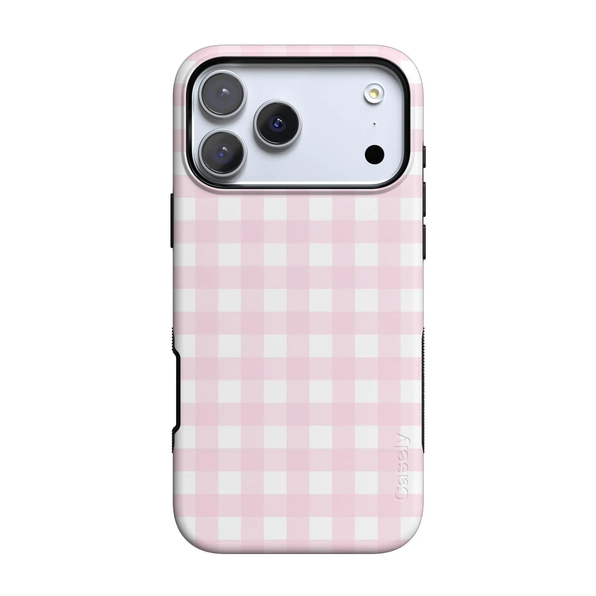 Casely iPhone 17 Pro Case | Sunday Best | Pink Plaid | Bold Protective Design | Compatible with MagSafe