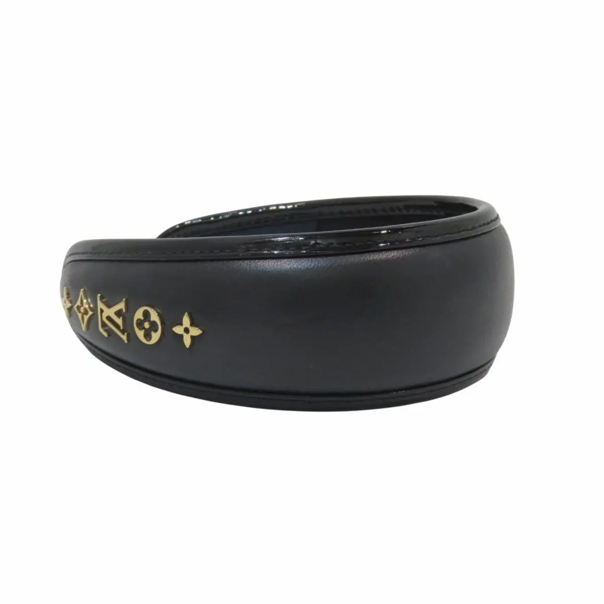 Pre-owned Louis Vuitton Silk Small Leather Goods Monogram Shearling Headband
