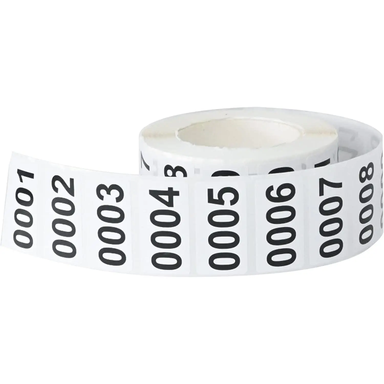 DGBDPACK Consecutively Numbered Labels, 1.5 x 0.79 Inch Self-Adhesive Inventory Numbered Sticker (0001-1000)