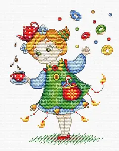 Celebration Tea M-147 / SM-147 Counted Cross-Stitch Kit