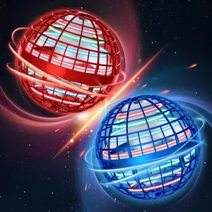 2026 Flying Orb Ball Toy - Christmas Cool Novelty Gift Hover Ball Galaxy Boomerang Hand Drone Magic Floating Balls Orbit Mini Outdoor Fidget Toy Stocking Stuffer for Kids Boys Girls Teens (Blue+Red)
